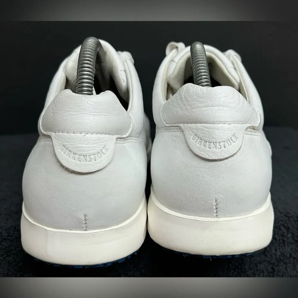 Birkenstock Manitoba Mens White Leather Comfort Shoes Size 41 US 8M CLEAN